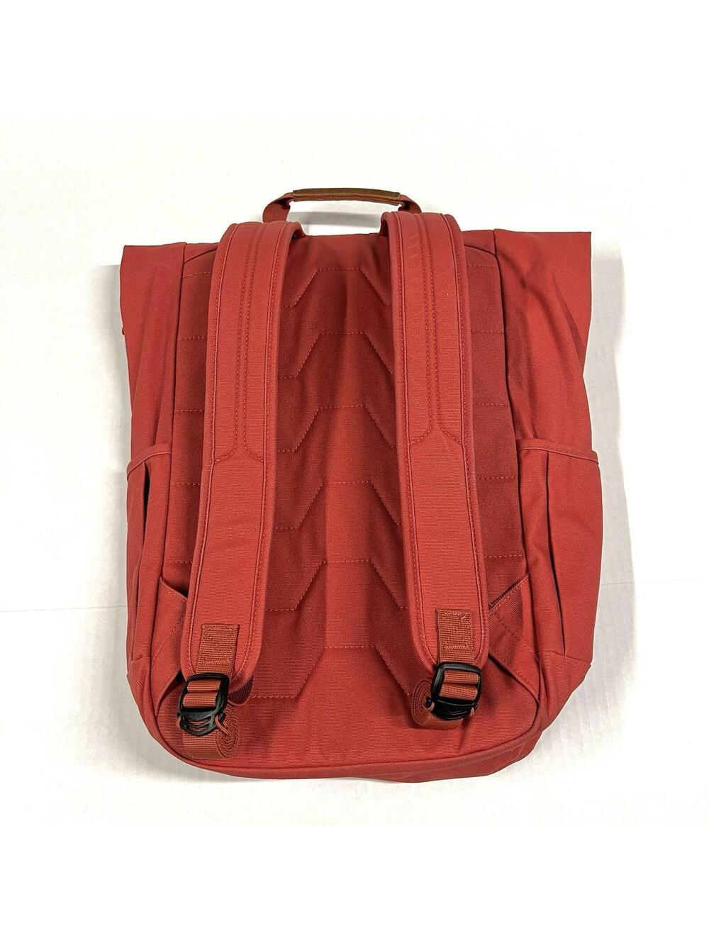 Timberland Roll Top Backpack Salesman Sample Burnt Red Orange Rare Bag - Picture 14 of 15
